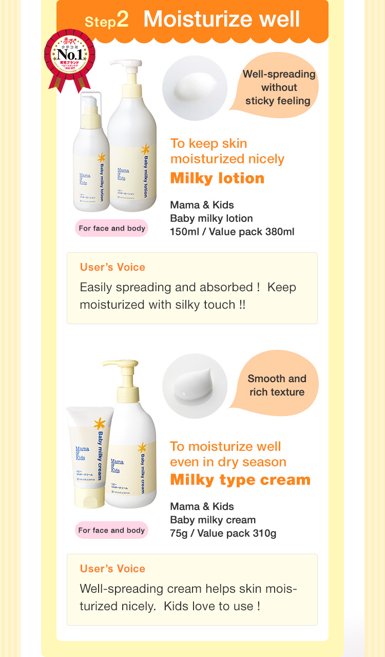 Mama&kids baby hot sale milky lotion